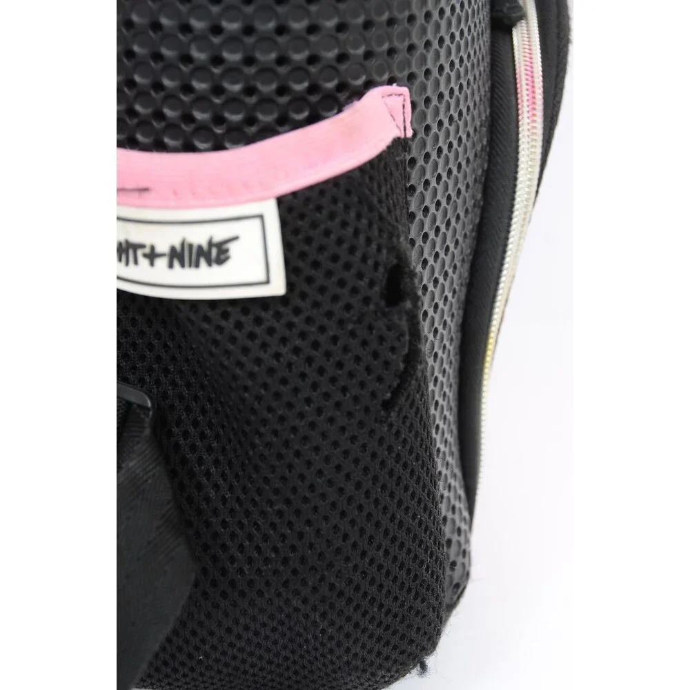 LIGHT + NINE Student Backpack, Rainbow Pink Daypack Carry-On Travel Luggage